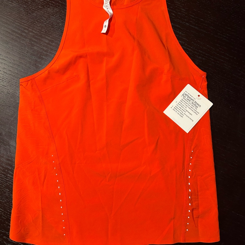 lululemon athletica Bright Orange Tank Top